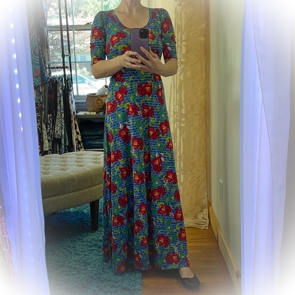 💕NWT Beautiful Lularoe Ana Floral Maxi Dress💕 - Picture 3 of 12